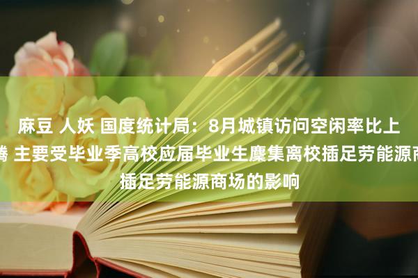 麻豆 人妖 国度统计局：8月城镇访问空闲率比上月小幅飞腾 主要受毕业季高校应届毕业生麇集离校插足劳能源商场的影响