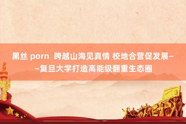 黑丝 porn  跨越山海见真情 校地合营促发展——复旦大学打造高能级翻重生态圈