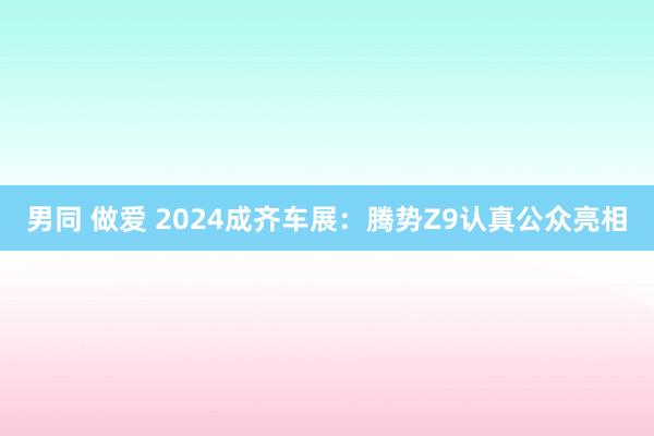 男同 做爱 2024成齐车展：腾势Z9认真公众亮相