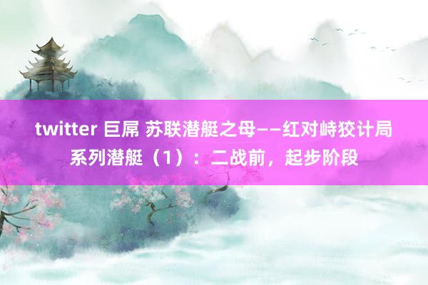 twitter 巨屌 苏联潜艇之母——红对峙狡计局系列潜艇（1）：二战前，起步阶段