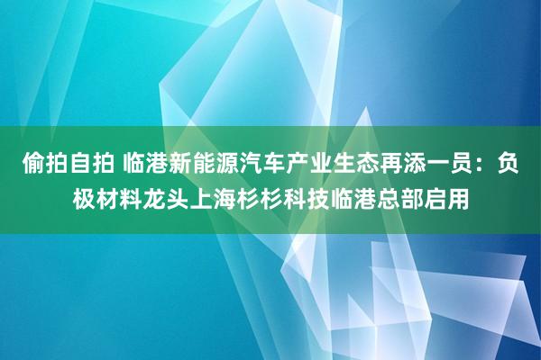 偷拍自拍 临港新能源汽车产业生态再添一员：负极材料龙头上海杉杉科技临港总部启用