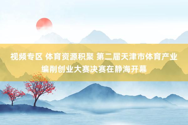 视频专区 体育资源积聚 第二届天津市体育产业编削创业大赛决赛在静海开幕