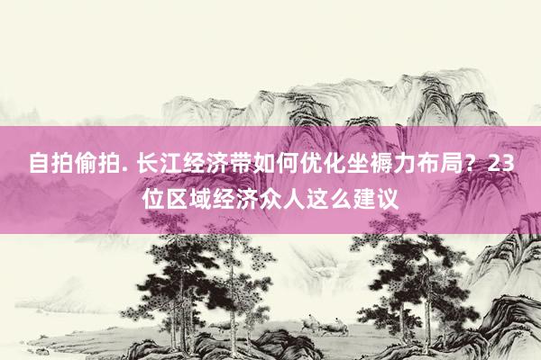 自拍偷拍. 长江经济带如何优化坐褥力布局？23位区域经济众人这么建议