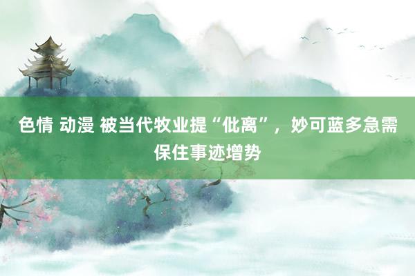 色情 动漫 被当代牧业提“仳离”，妙可蓝多急需保住事迹增势