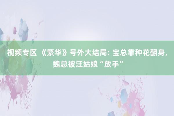 视频专区 《繁华》号外大结局: 宝总靠种花翻身， 魏总被汪姑娘“放手”