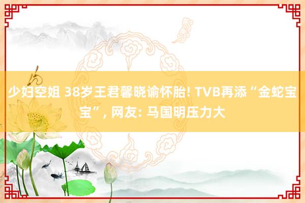 少妇空姐 38岁王君馨晓谕怀胎! TVB再添“金蛇宝宝”, 网友: 马国明压力大