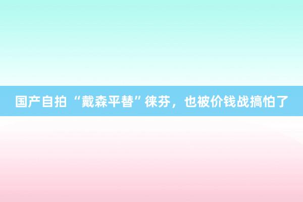 国产自拍 “戴森平替”徕芬，也被价钱战搞怕了